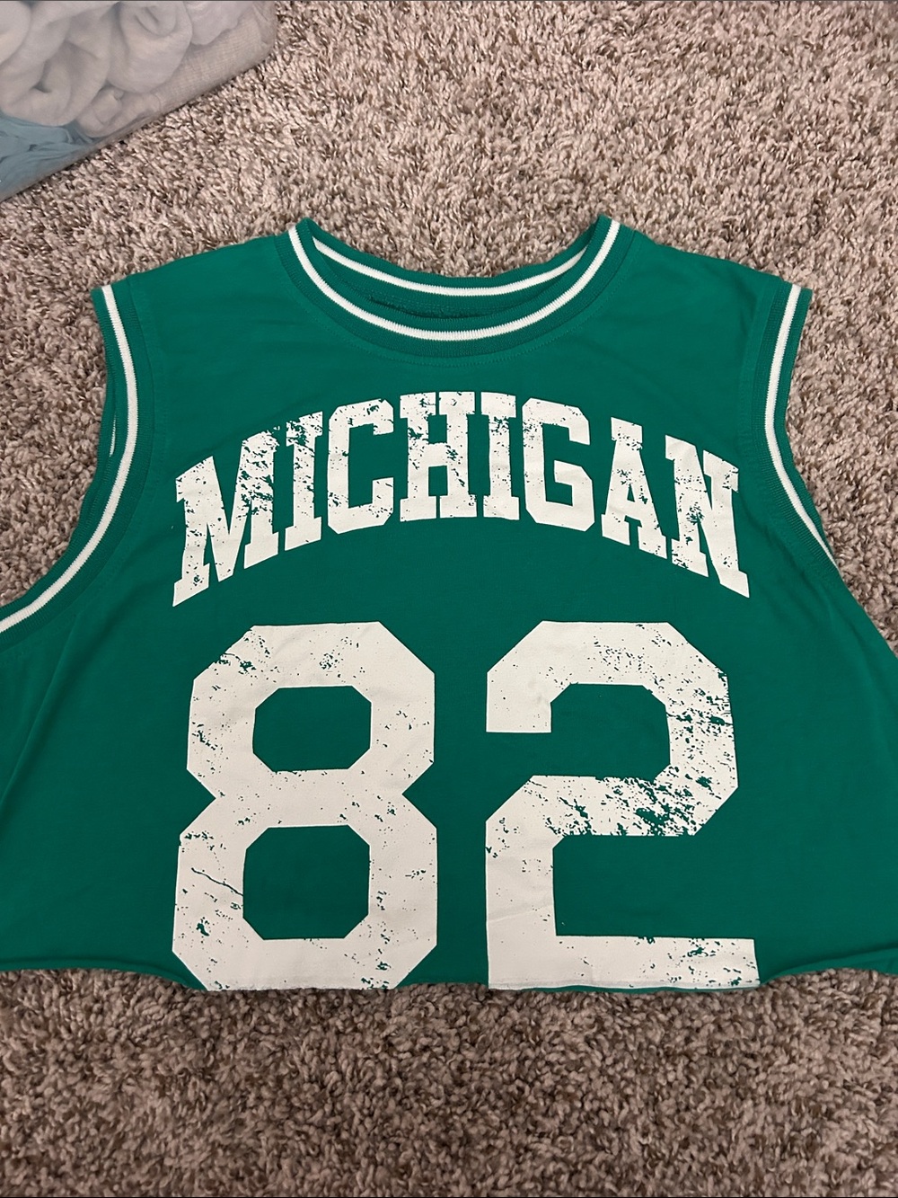 Cropped Jersey Top